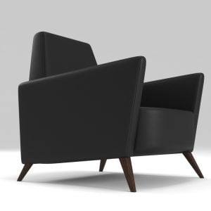 sillón de madera moderno con un toque clásico